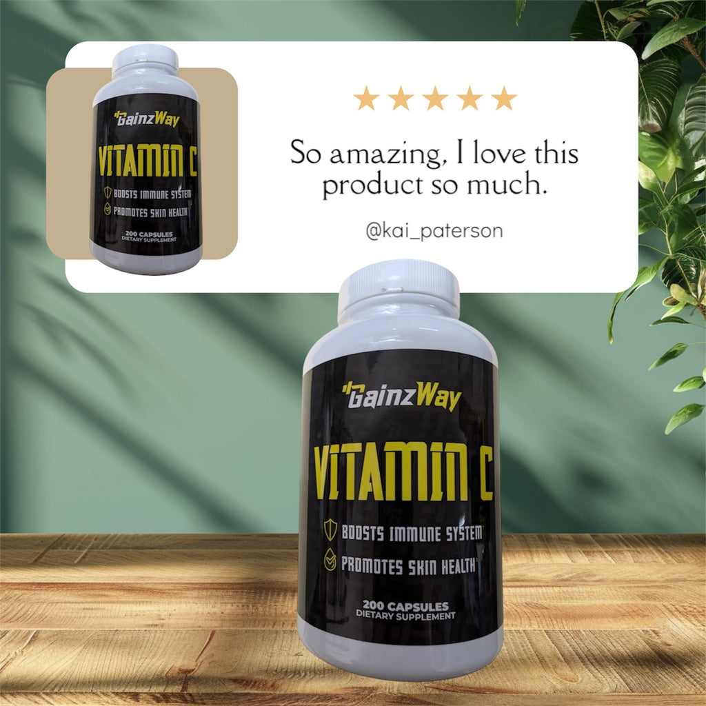 Gainzway Liposomal Vitamin C Vegetable Capsules, 1500 mg, 200 count